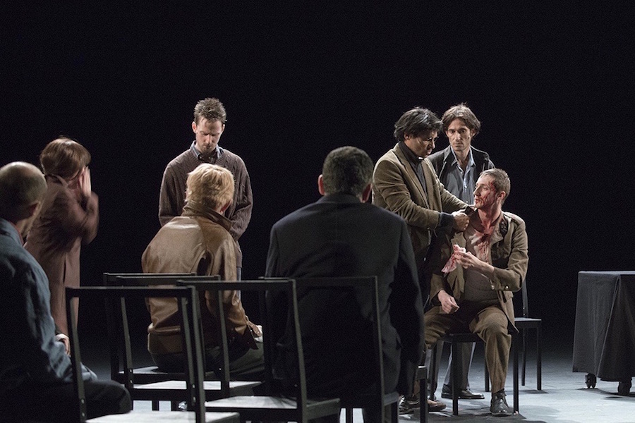 2015 juin Theatre des Amandiers"Ça Ira /1 Fin de Louis" un spectacle écrit et mis en scène par Joël PommeraDécor et lumière: Eric SoyerCostumes Isabelle Deffin